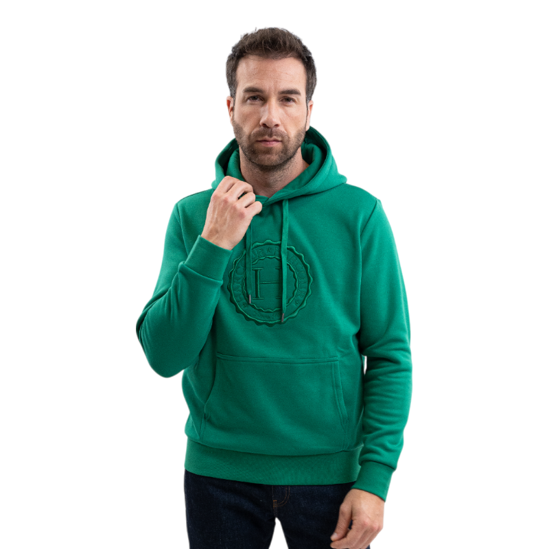 Harcour - Sweat manches longues unisexe Samy emerald green