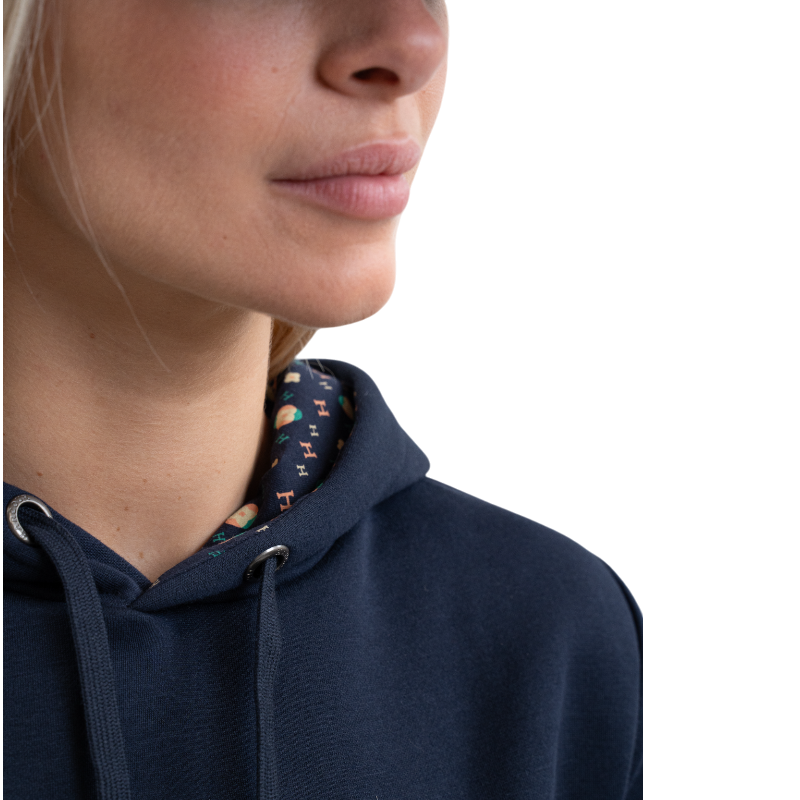 Harcour - Sweat manches longues unisexe Samy marine mosaic
