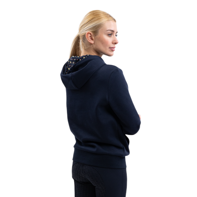 Harcour - Sweat manches longues unisexe Samy marine mosaic