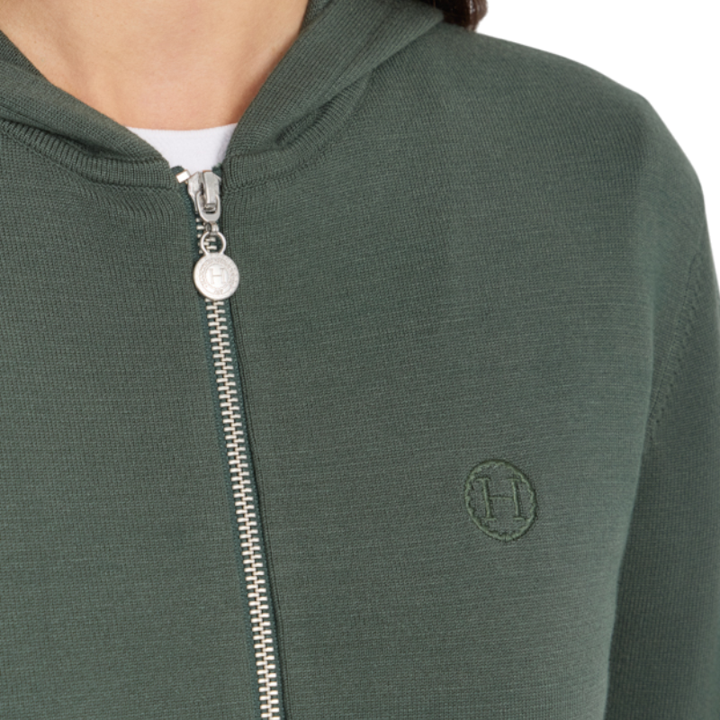 Harcour - Sweat manches longues zippé femme Amelie trèfle