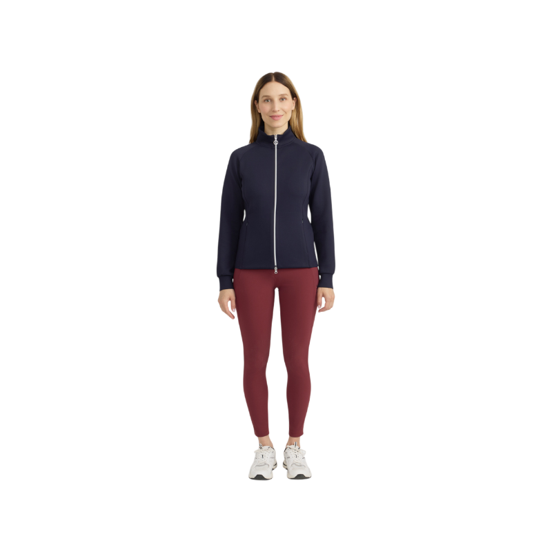 Harcour - Sweat technique zippé femme Clotilde marine