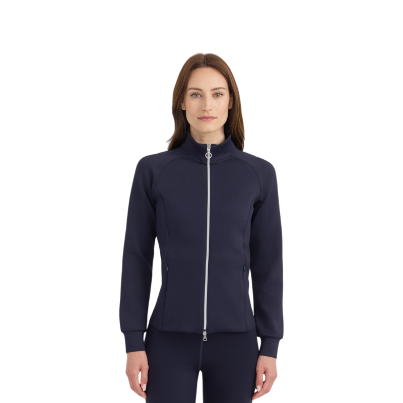 Harcour - Sweat technique zippé femme Clotilde marine