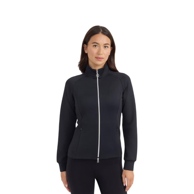Harcour - Sweat technique zippé femme Clotilde noir