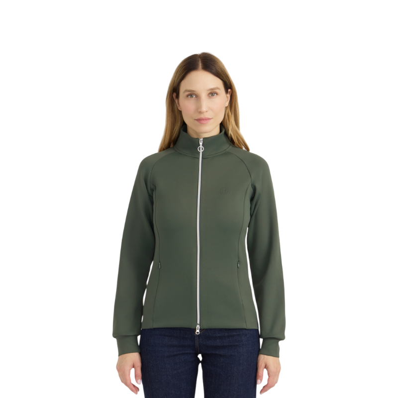 Harcour - Sweat technique zippé femme Clotilde trèfle