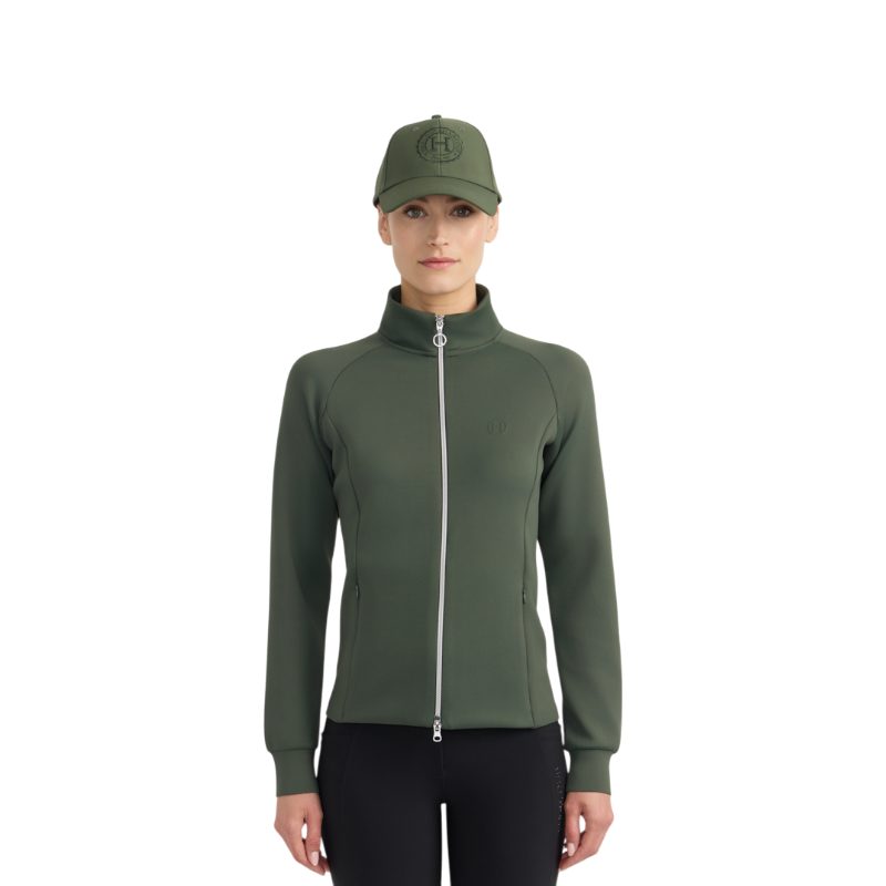 Harcour - Sweat technique zippé femme Clotilde trèfle