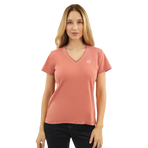 Harcour - T-shirt manches courtes femme Berenice rose aurore | - Ohlala