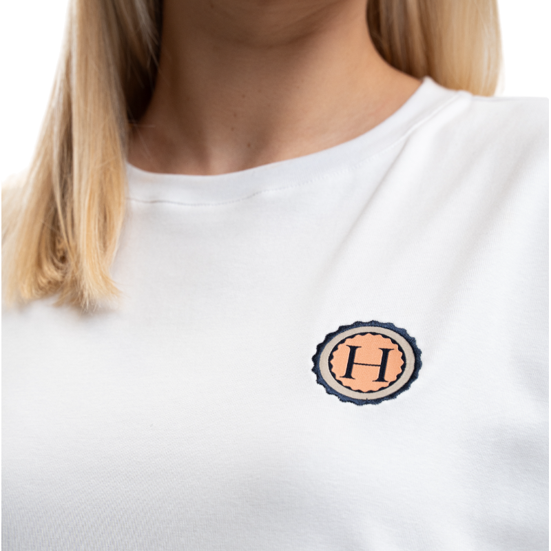 Harcour - T-shirt manches courtes femme Tchaka blanc