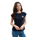 Harcour - Dames T-shirt korte mouwen Tchaka marine | - Ohlala
