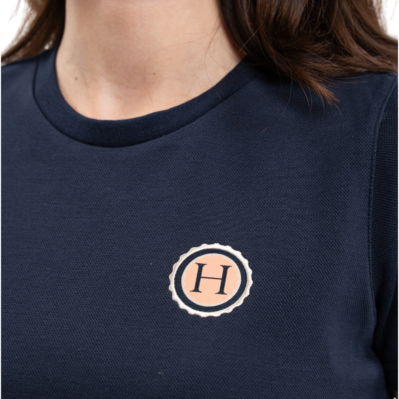 Harcour - T-shirt manches courtes femme Tchaka marine