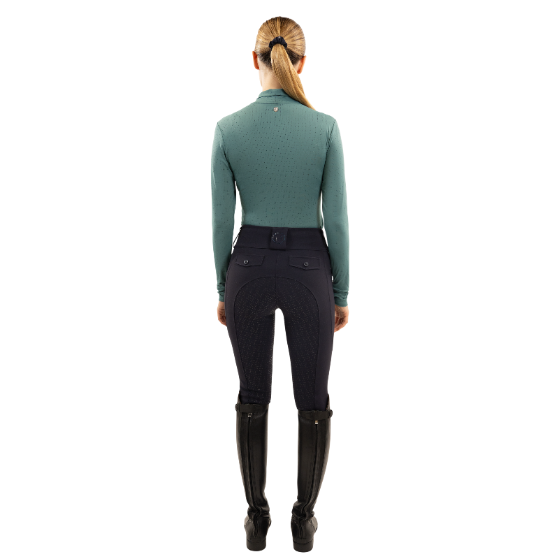 Harcour - T-shirt manches longues femme Bluvea bleu canard | - Ohlala
