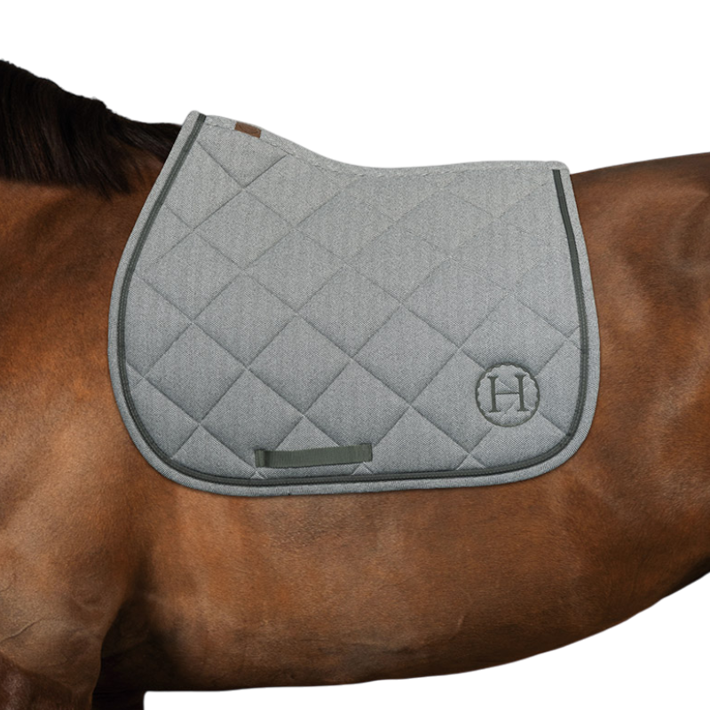 Harcour - Tapis de selle Charma chevron/ trèfle