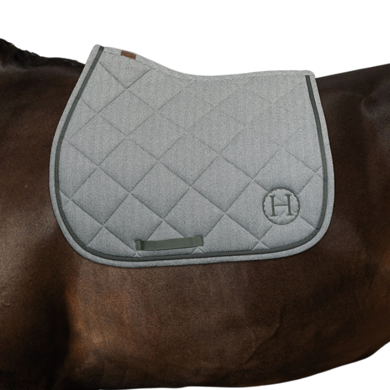 Harcour - Tapis de selle Charma chevron/ trèfle
