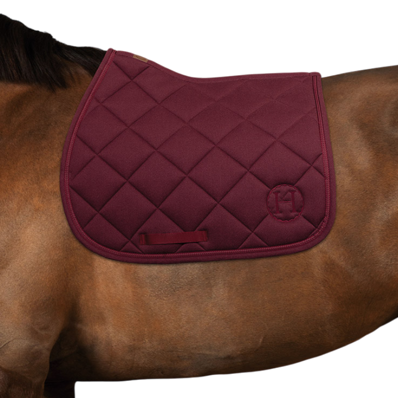 Harcour - Tapis de selle Charma chevron/ vigne