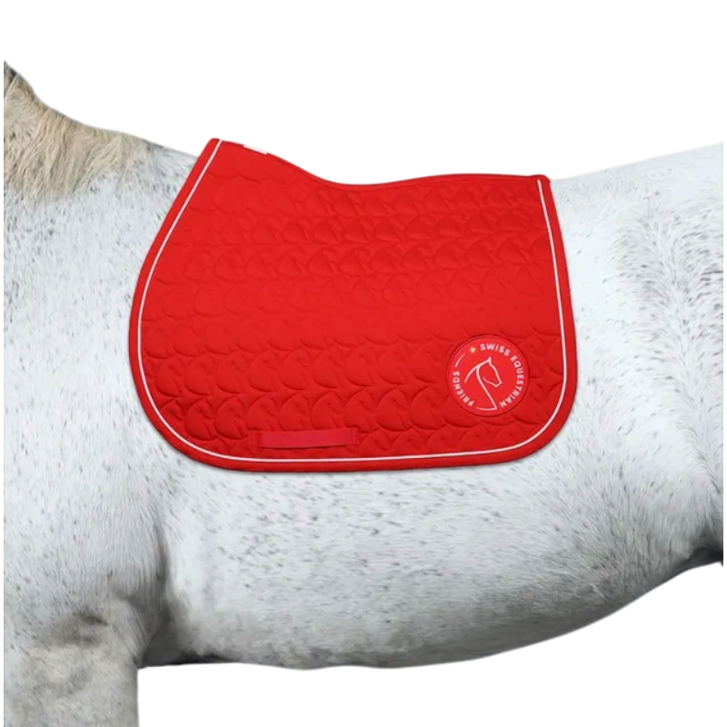 Harcour - Tapis de dressage Paradiso Swiss Equestrian Friends rouge