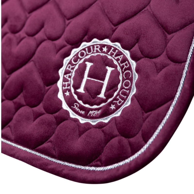Harcour - Tapis de selle Valentine bordeaux