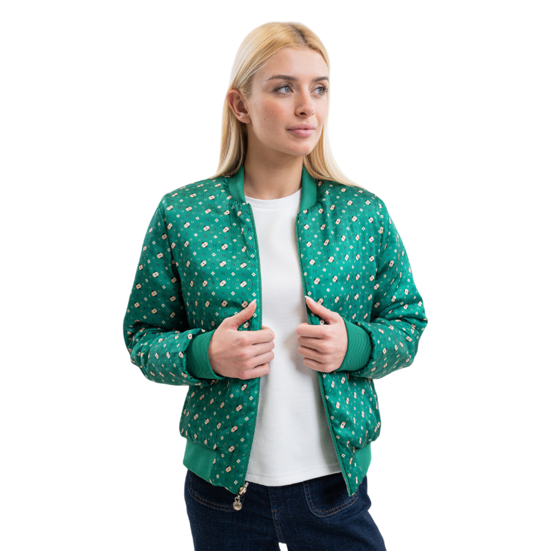 Harcour - Veste bombers femme Boecia emerald green