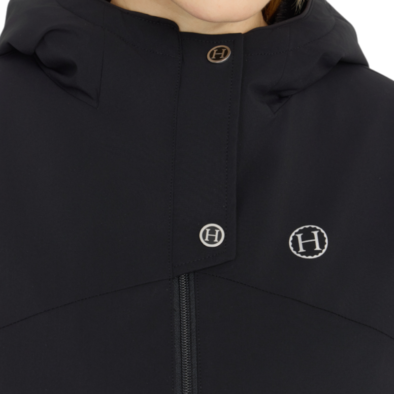 Harcour - Veste chaude manches longues femme Siam noir