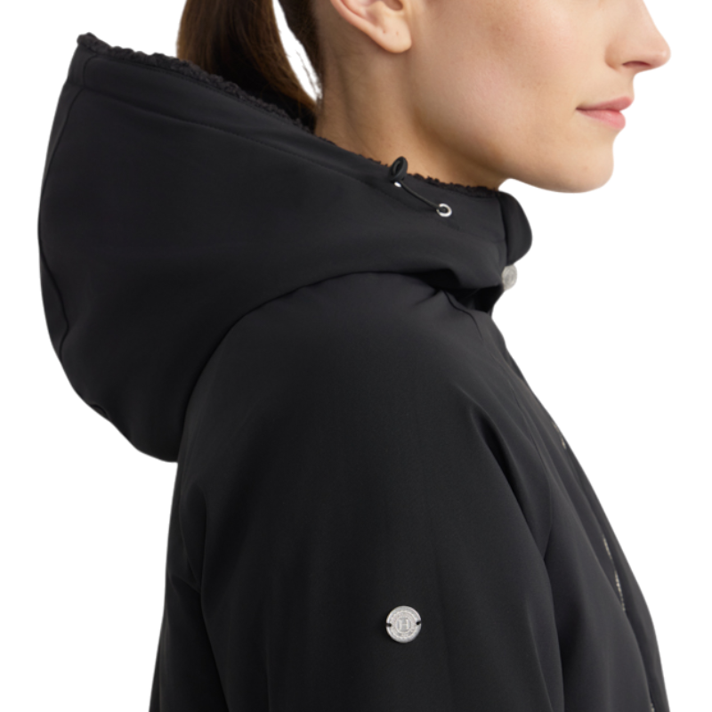Harcour - Veste polaire réversible manches longues femme Coline noir
