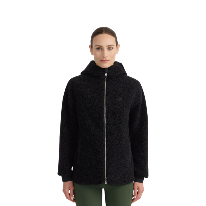Harcour - Veste polaire réversible manches longues femme Coline noir