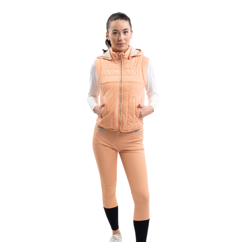 Harcour - Veste sans manches femme Berla abricot