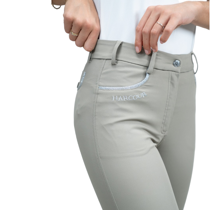 Harcour - Pantalon d'équitation femme Jaltika beige