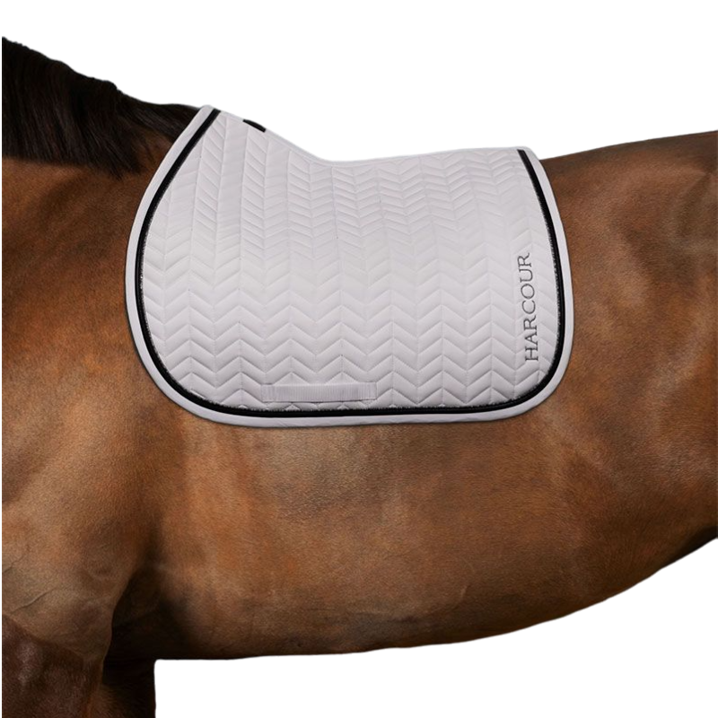 Harcour - Tapis de selle Sisko blanc