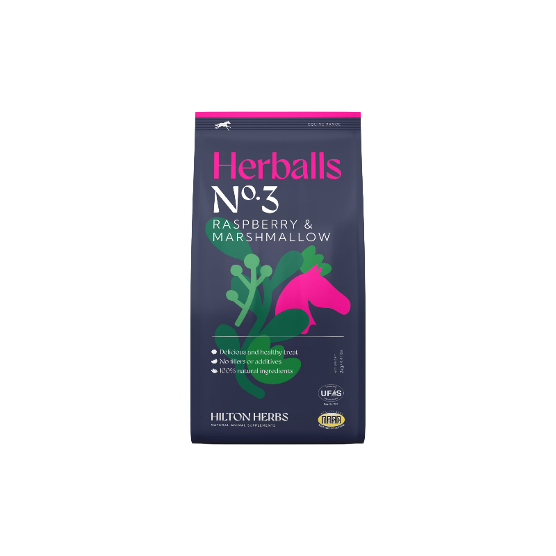 Hilton Herbs - Friandises pour chevaux naturelles Herballs N°3 framboisier/ guimauve