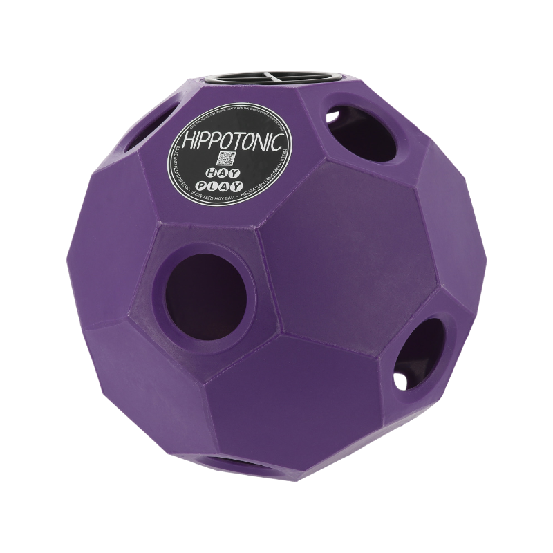 Hippotonic - Balle de jeu/ foin pour chevaux anti-gluton violet