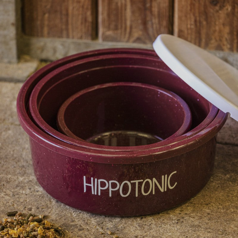 Hippotonic - Bol d'écurie 8L pailleté bordeaux