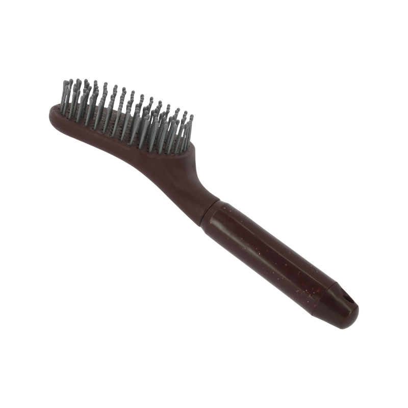 Hippotonic - Brosse à crins pailletée bordeaux