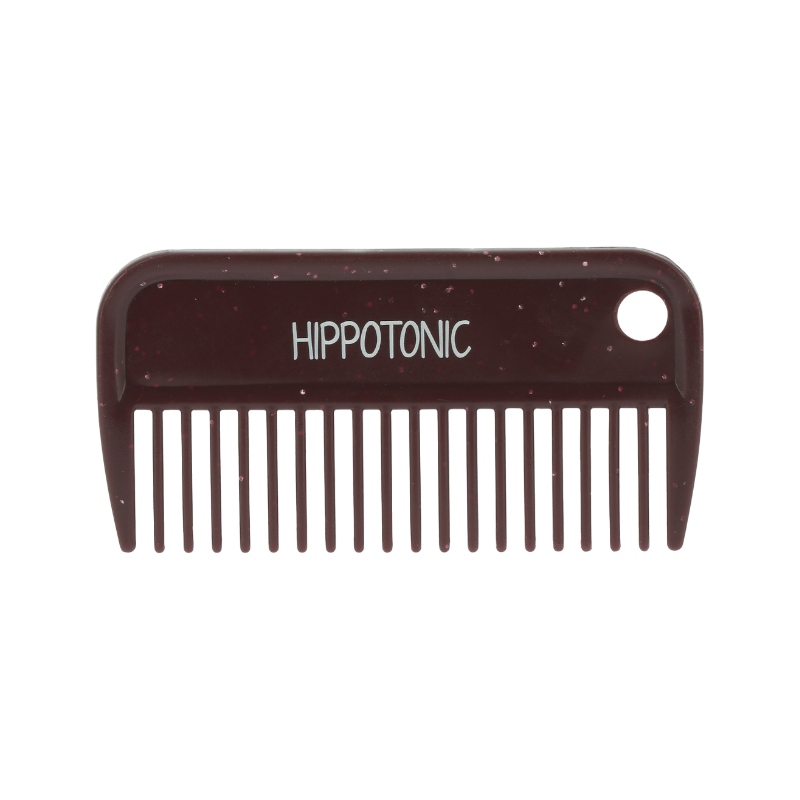 Hippotonic - Peigne à crins pailleté bordeaux