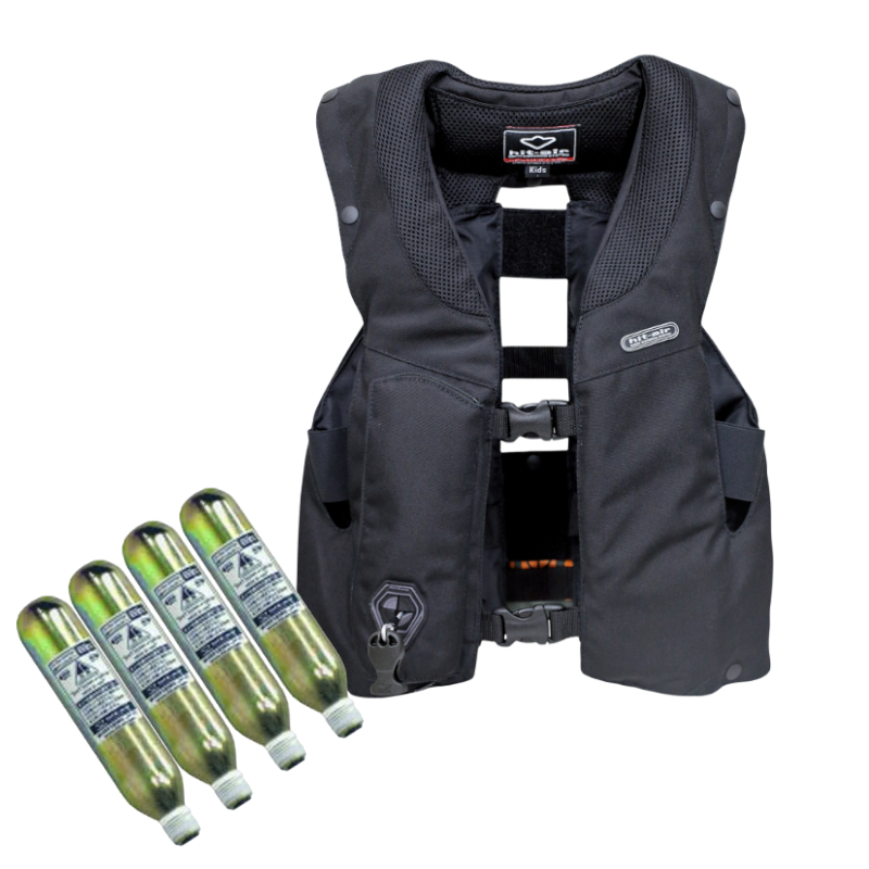 Hit Air - Pack gilet airbag MLV3 enfant noir + cartouches