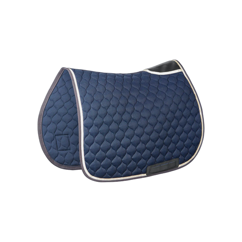 Horse Pilot - Tapis de selle mesh marine/ bleu nuit | - Ohlala