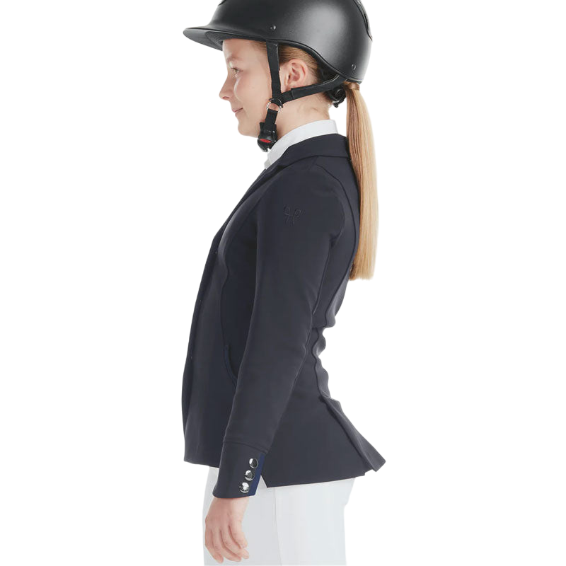 Horse Pilot - Veste de concours fille Aerotech bleu nuit