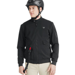Horse Pilot - Heren longsleeve jack Teddy zwart | - Ohlala