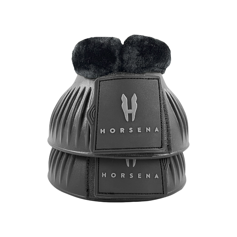 Horsena - Cloches en mouton synthétique noir