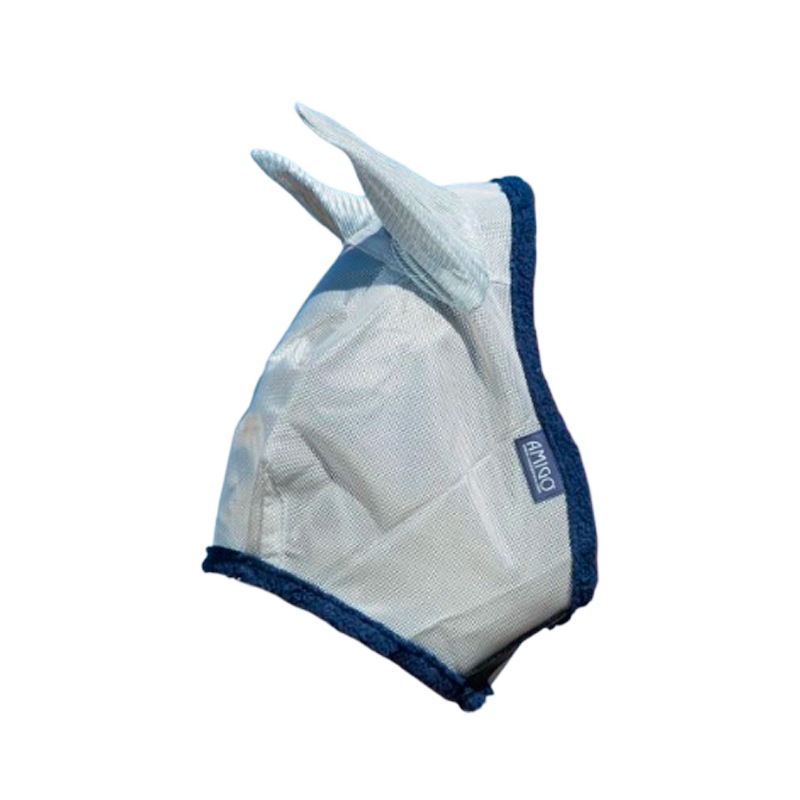 Horseware - Bonnet anti-insectes Amigo Fly Mask Argent / Marine | - Ohlala