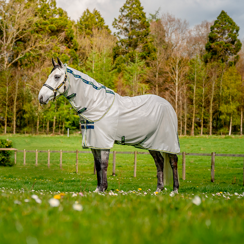 Horseware - Chemise anti-mouches Amigo Bug Rug lunar rock/ marine/ lime | - Ohlala