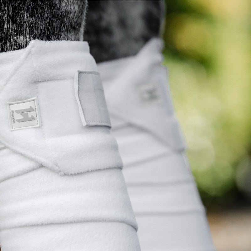 Horseware - Bandes de polo Fleece blanc