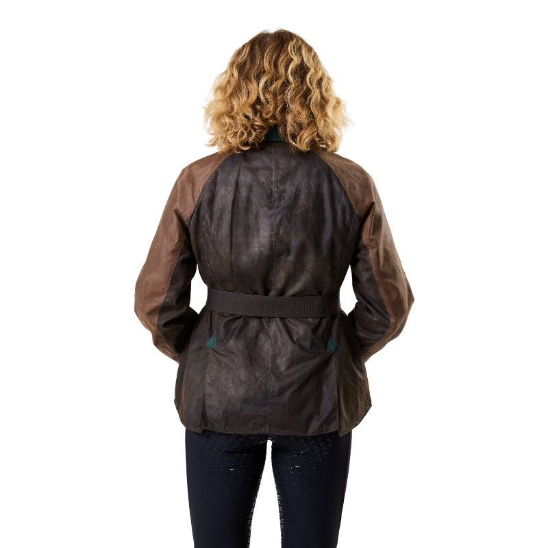 Horseware - Blouson manches longues femme 40 Year Wax heritage bay/ rambo green