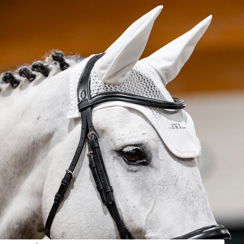 Horseware - Bonnet pour chevaux Alessandro Albanese blanc
