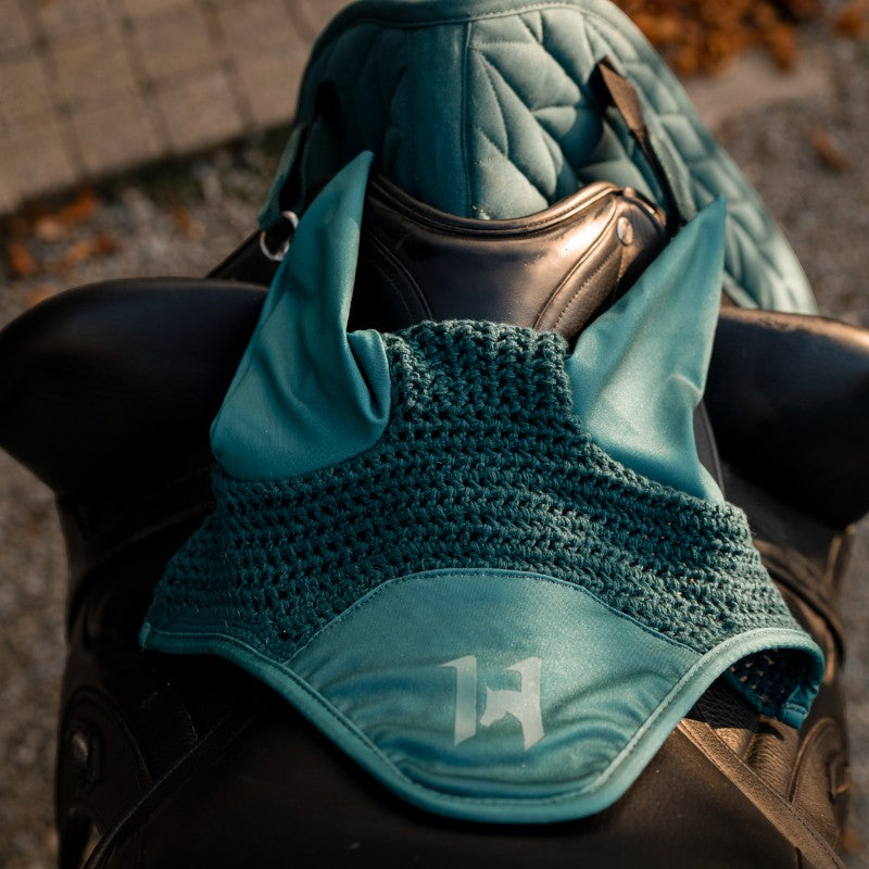 Horseware - Bonnet pour chevaux Ear Net dynasty green