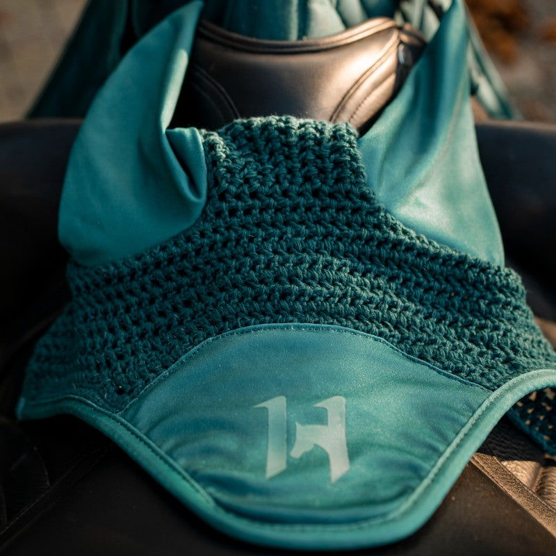 Horseware - Bonnet pour chevaux Ear Net dynasty green