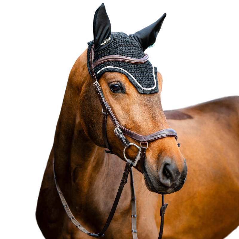 Horseware - Bonnet pour chevaux Signature noir | - Ohlala
