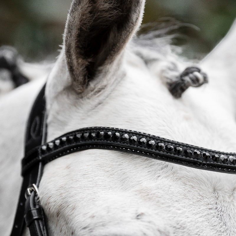 Horseware - Bridon Diamante Flash noir/ noir | - Ohlala