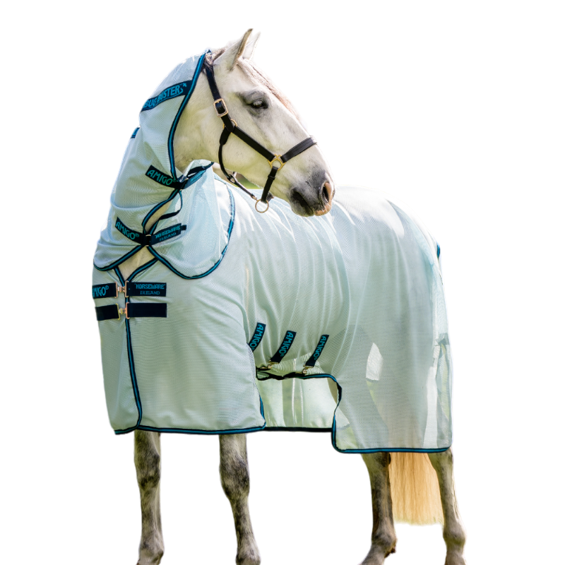 Horseware - Chemise anti-mouches Amigo Bug Buster azure blue/ marine/ bleu éléctrique | - Ohlala