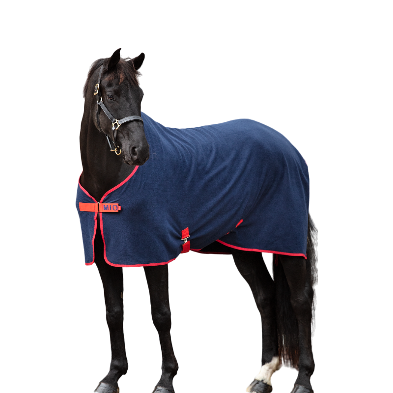 Horseware - Chemise polaire Mio marine/ rouge | - Ohlala