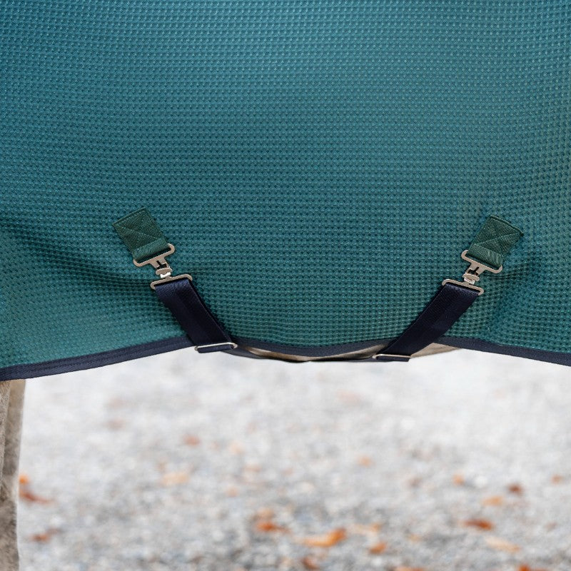 Horseware - Chemise séchante Rambo Techni Waffle dynasty green/ marine/ argent | - Ohlala