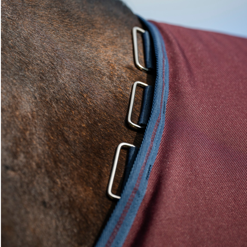 Horseware - Couverture d'extérieur Amigo 1200D Plus Turnout bordeaux/ marine/ titanium grey 0g