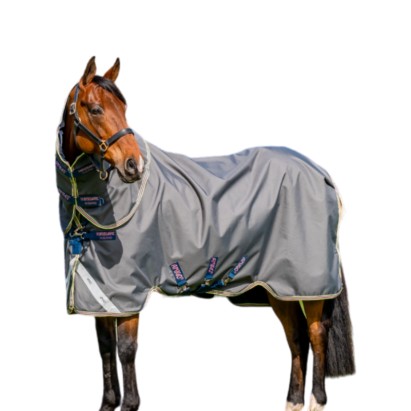 Horseware - Couverture d'extérieur Amigo Bravo 12 Plus shadow/ marine/ rose 0g | - Ohlala